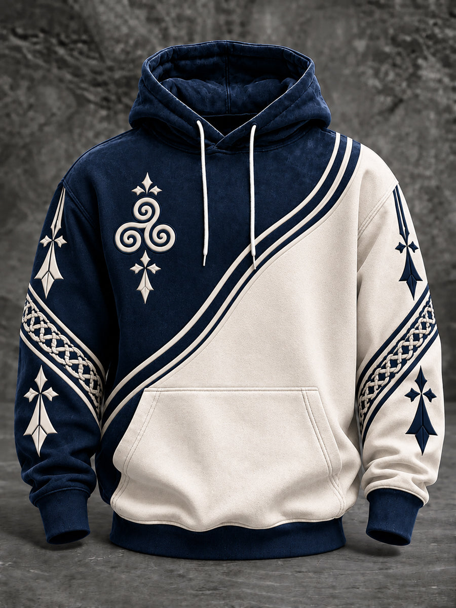 Men's France Brittany Oversized Drop-Shoulder Hoodie with Pockets