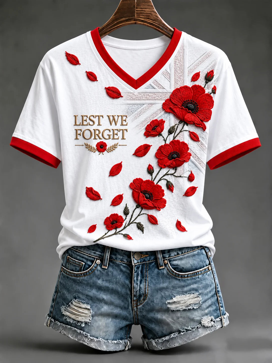 Women's Remembrance Day Short-sleeved T-shirt