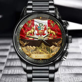 Personalized Peru Coat Of Arms Watch - Custom Engraving For National Pride