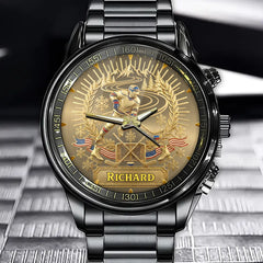 Personalized Hockey Watch - Customizable Name For Hockey Enthusiasts