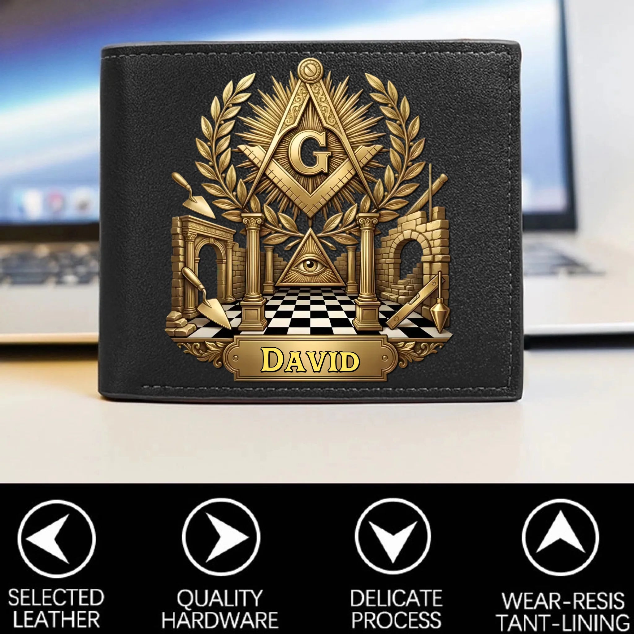 Personalized Veteran World Tour Wallet Perfect Gift_yythkg