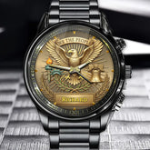 Personalized Liberty Eagle Heritage Watch – Custom Name Edition for Freedom Seekers