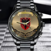 Personalized Proud Albania Coat Of Arms Watch - Custom Name For National Pride