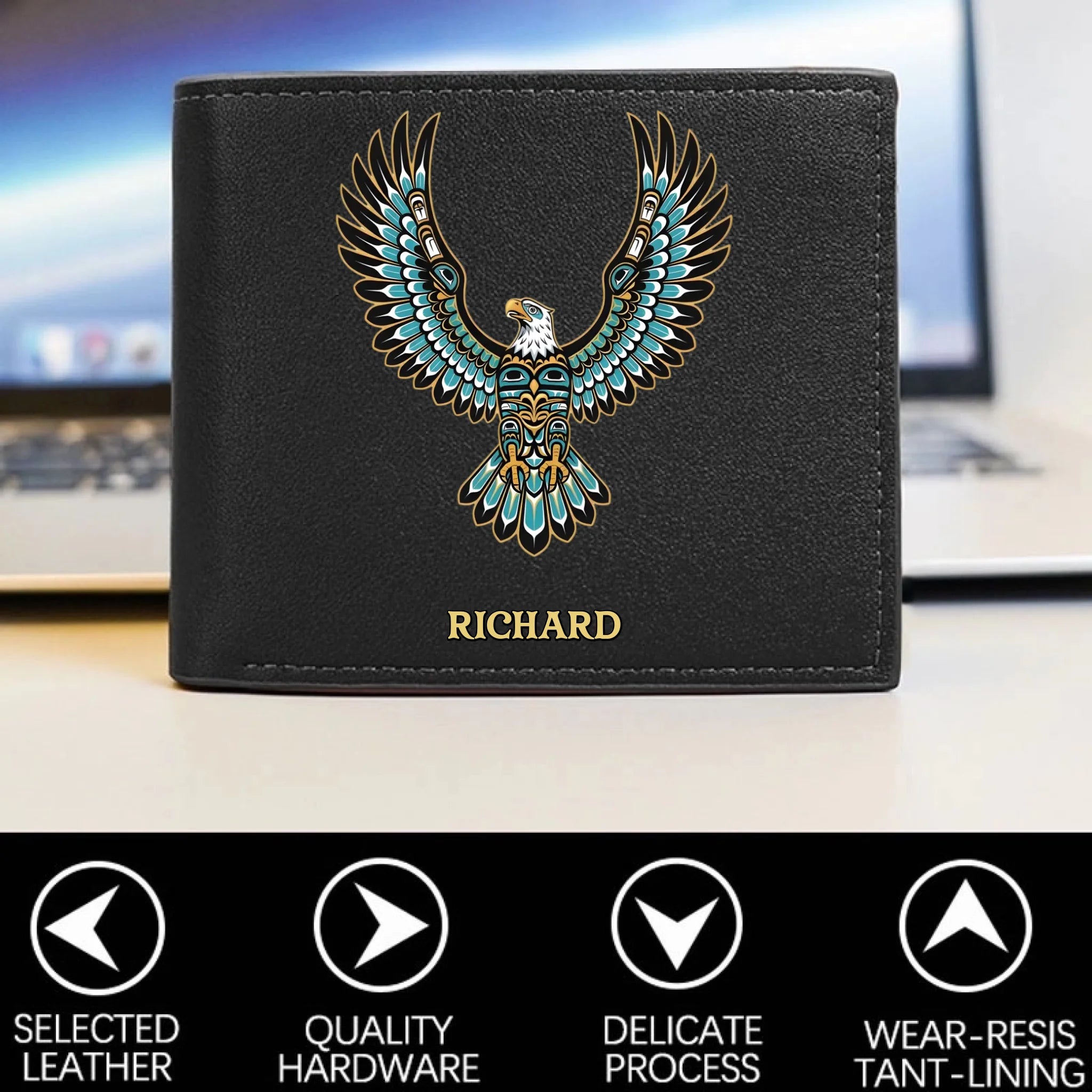 Personalized Veteran World Tour Wallet Perfect Gift_yythkg