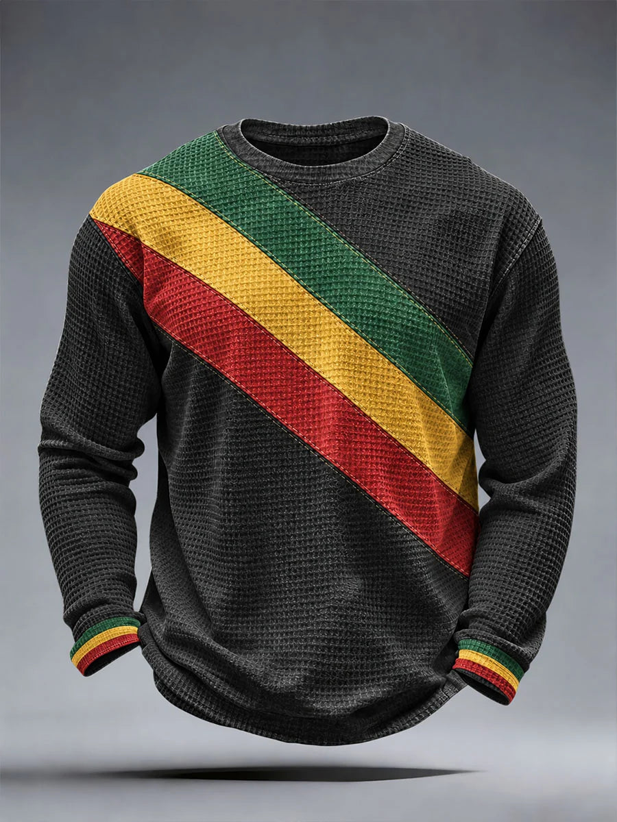 Men's Reggae Inspired Waffle Top