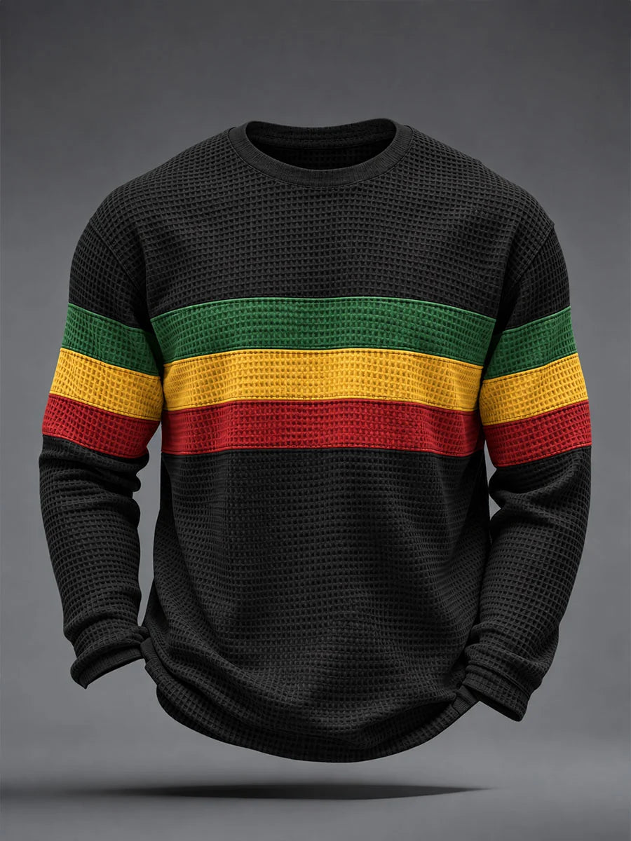Men's Reggae Inspired Waffle Top
