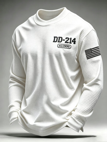 Men's U.S. Veterans Printed Waffle-Knit Top