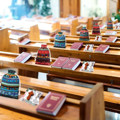 ⏰ LAST DAY 49% OFF - 🎁 Pocket Prayer Quilt Set | Mini Handmade Prayer Blankets with Cross & Drawstring Bag Christian Gifts ✝️
