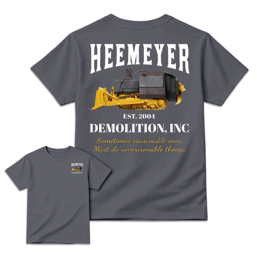 Heemeyer Demolition Inc Shirt - Charcoal color display