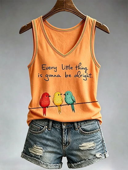Women's Every Little Thing Is Gonna Be Alright Tank Top