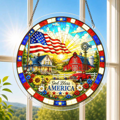 🔥Limited Edition🔥5-Pack 250 Years of Freedom Anniversary -Acrylic Jigsaw Puzzle Suncatcher