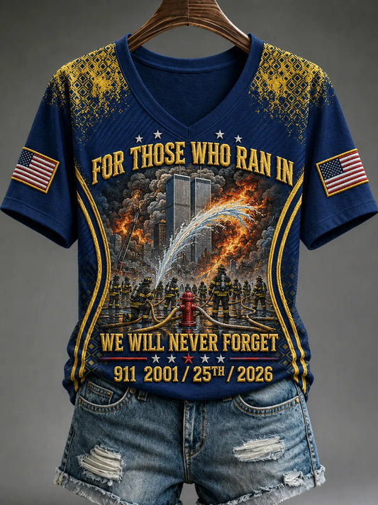 Women's We Will Never Forget 9 11 September 11 T-shirt