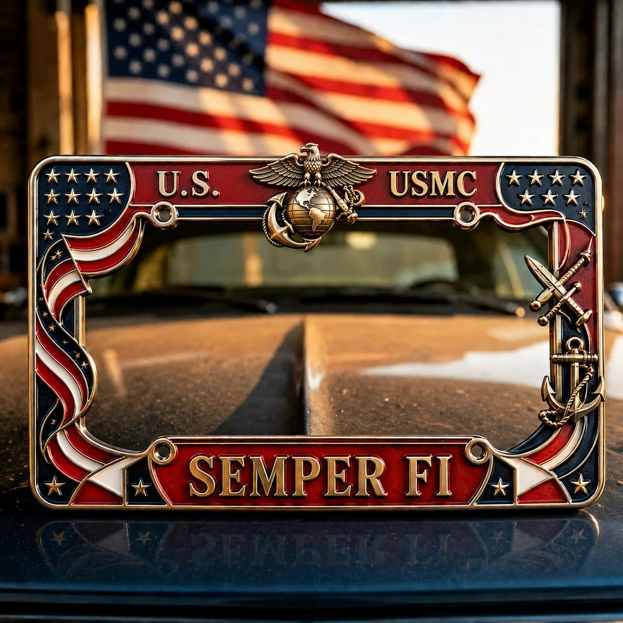 USMC license plate frame