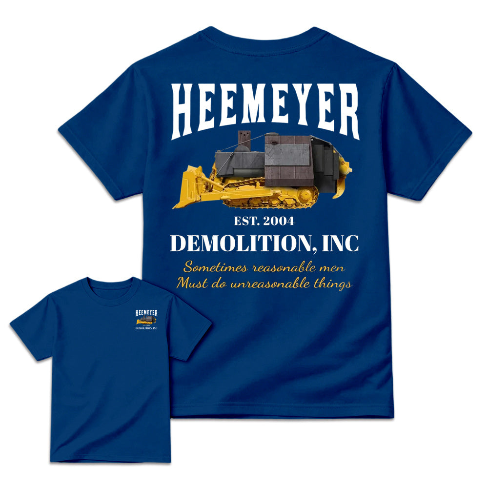 Heemeyer Demolition Inc Shirt - Royal Blue color display