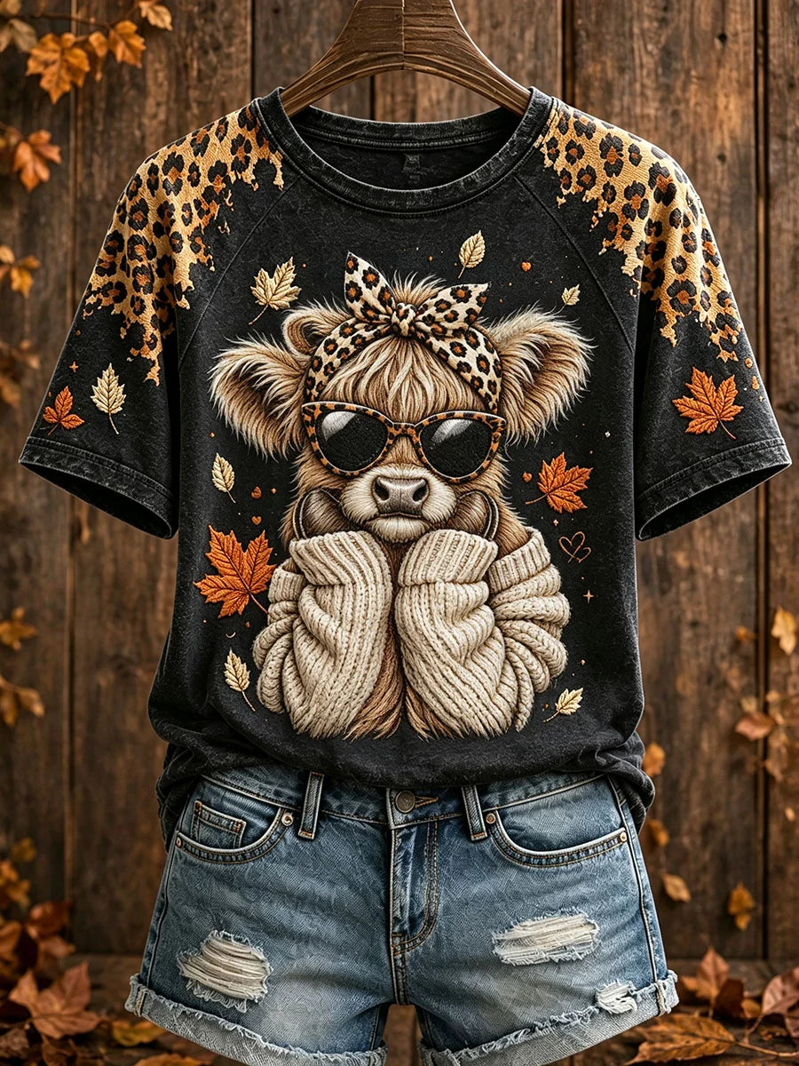 Women's Autumn Highland Denim T-shirts