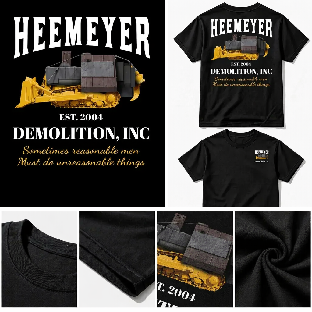 Heemeyer Demolition Inc Shirt - Print and fabric detail display