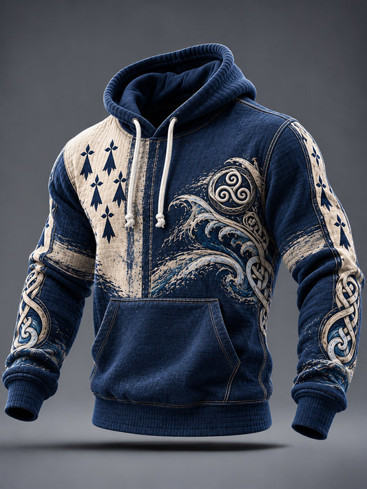 Men's France Brittany Printed Hoodie