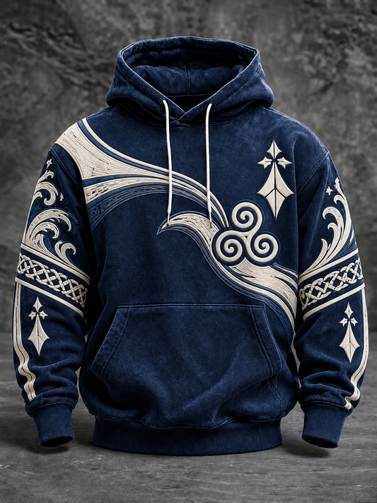 Men's France Brittany Oversized Drop-Shoulder Hoodie with Pockets