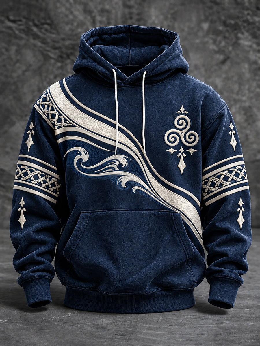 Men's France Brittany Oversized Drop-Shoulder Hoodie with Pockets