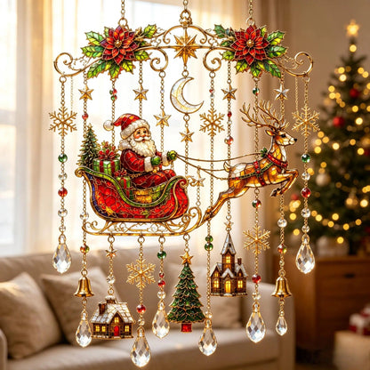 Christmas-Themed Crystal Wind Chimes