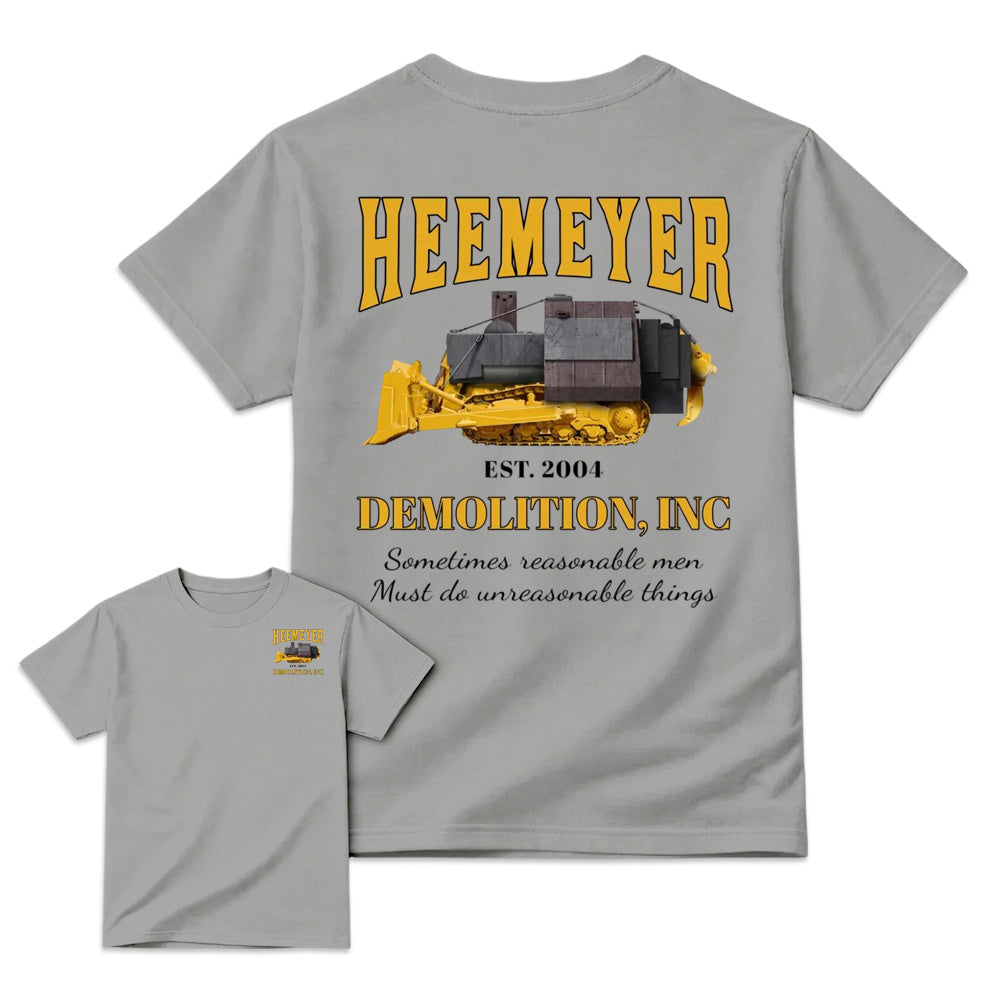 Heemeyer Demolition Inc Shirt - Sports Gray color display