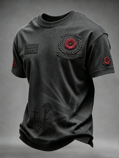 Men's Remembrance Day Lest We Forget Short Sleeves T-shirt