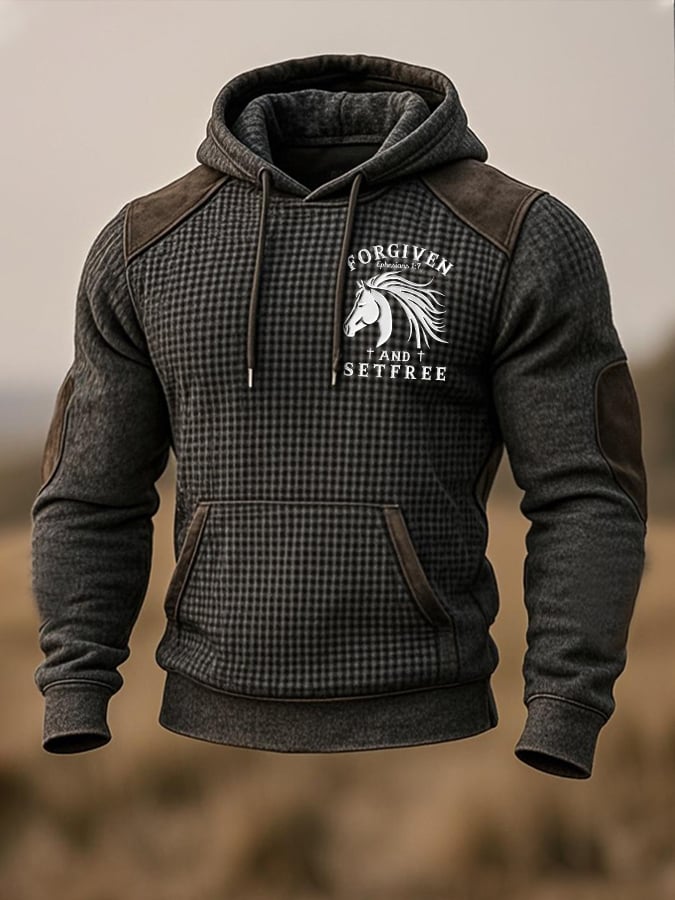 Men's Western Faith Print Hoodie