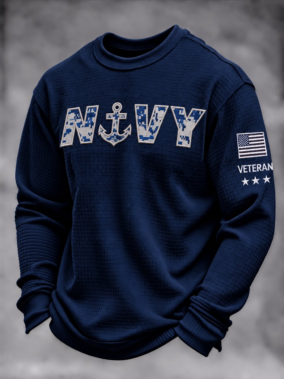 Men's Veterans Day Print Casual Top