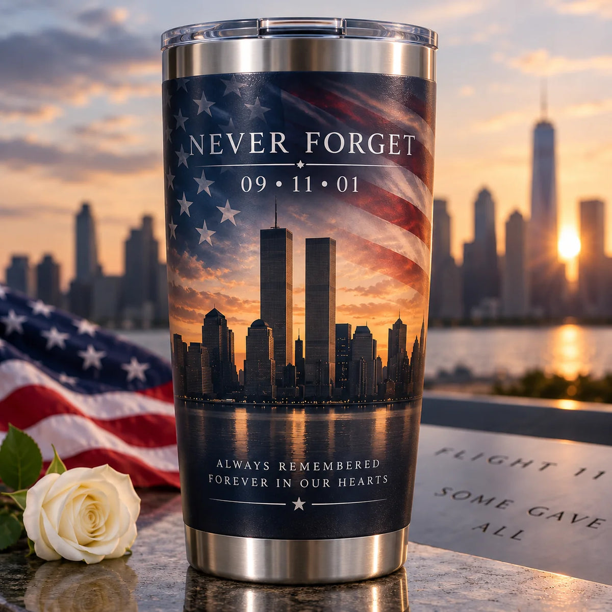 Never Forget 20oz Tumbler