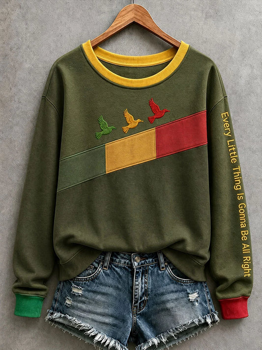 Women's Every Little Thing Is Gonna Be All Right Sweatshirt