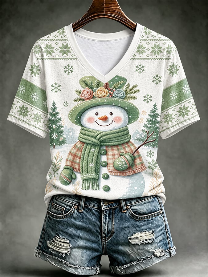 Women's Casual Print Short-Sleeve T-Shirt