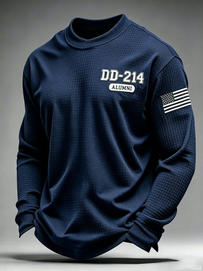Men's U.S. Veterans Printed Waffle-Knit Top