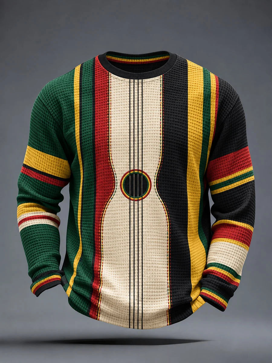 Men's Reggae Inspired  Waffle Top