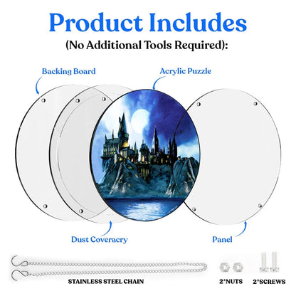 5-pack Acrylic Jigsaw Puzzle Suncatcher - Harry Potter Set