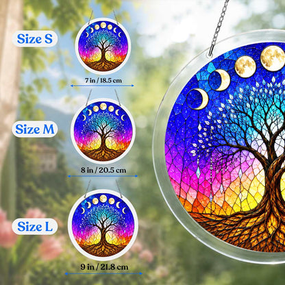 Acrylic Jigsaw Puzzle Suncatcher - Moonlit Tree
