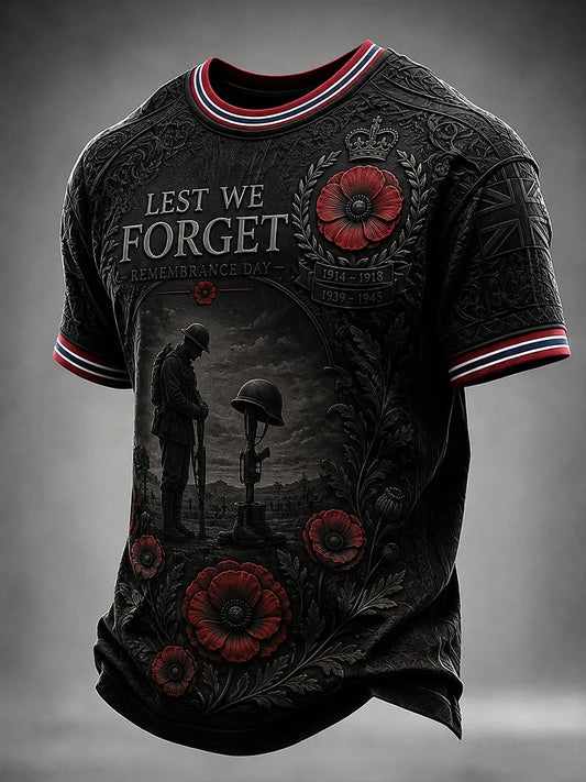 Men's Lest We Forget Short Sleeves T-shirt