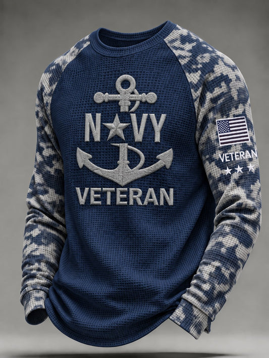 Men's Veterans Day Print Casual Top