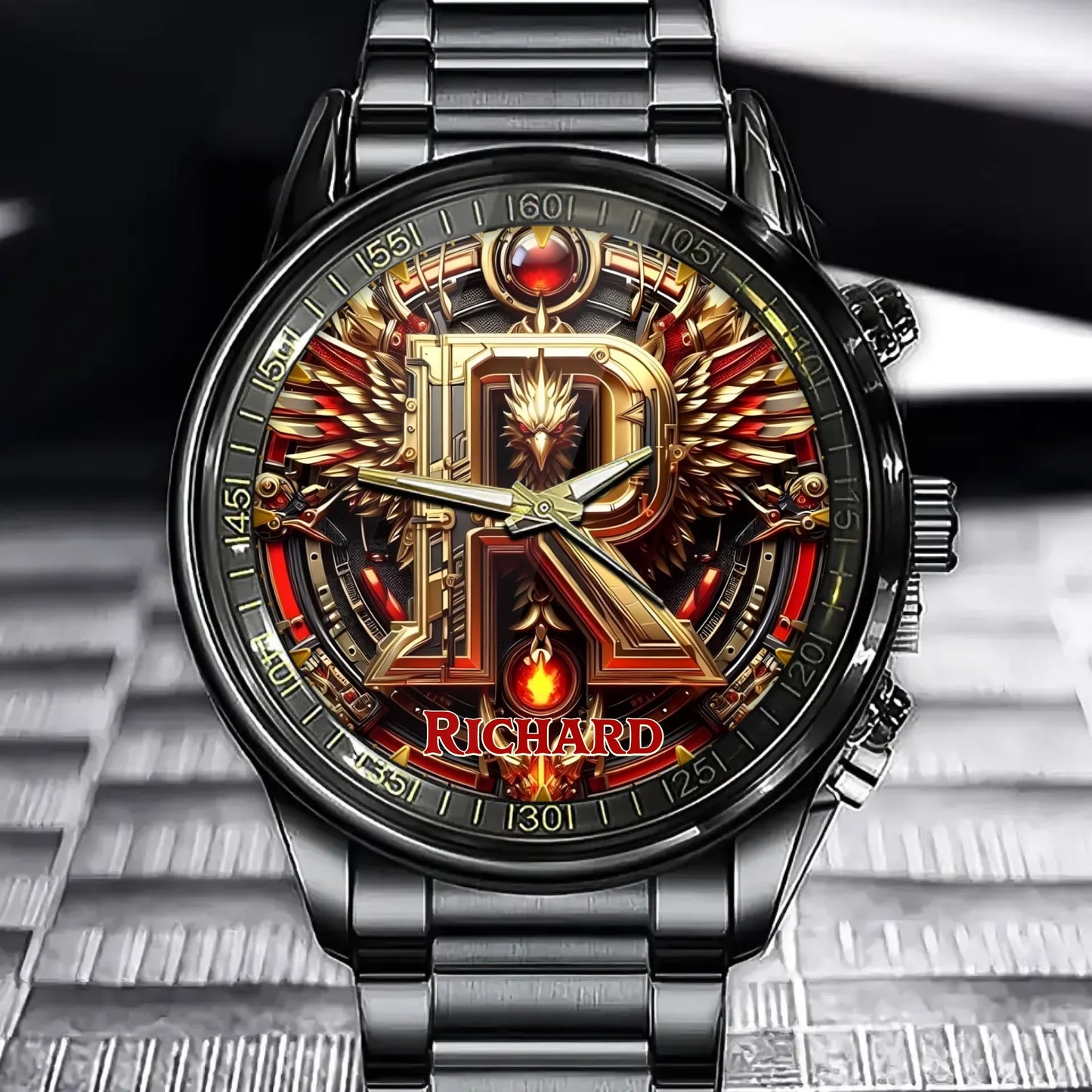 Personalized Steampunk Eagle-Shaped Watch - Custom Industrial Retro Style With Unique Aesthetic Design
