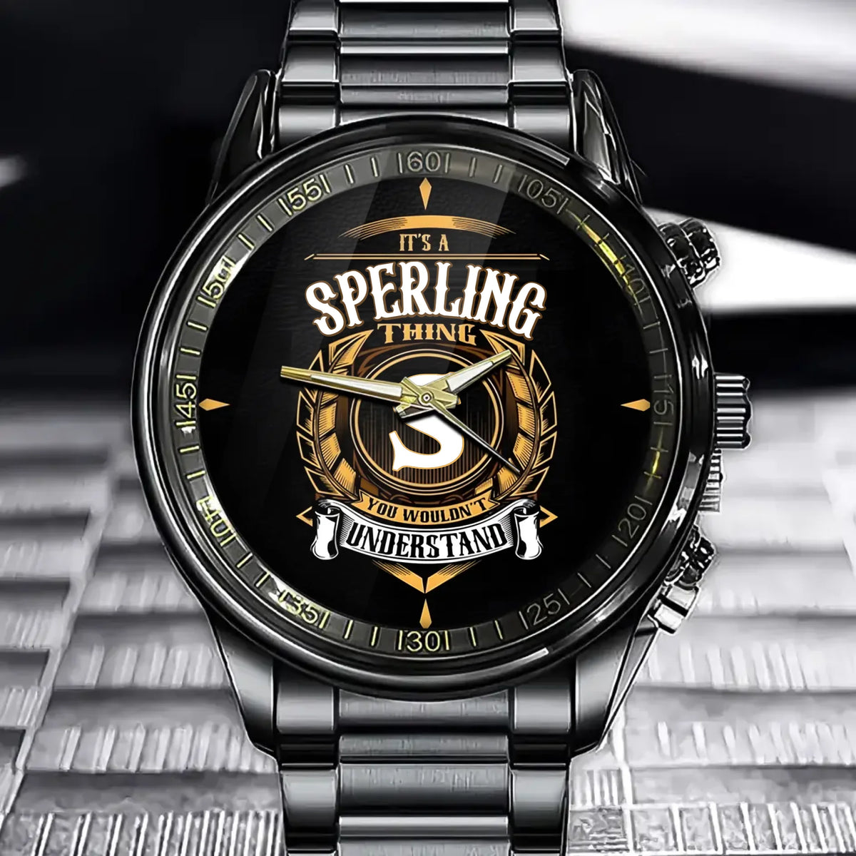Custom Name Watch with Family Initial - Personalized Gift for Everyone