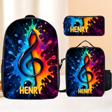 Custom Kids Backpack / Backpack + Insulated LunchBag + Pencil Bag / 1