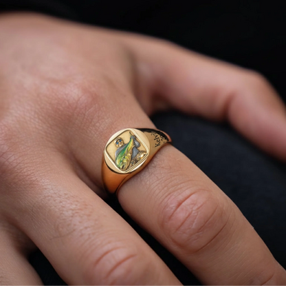 Gone Fishing - Personalized Fishing Signet Ring (4)