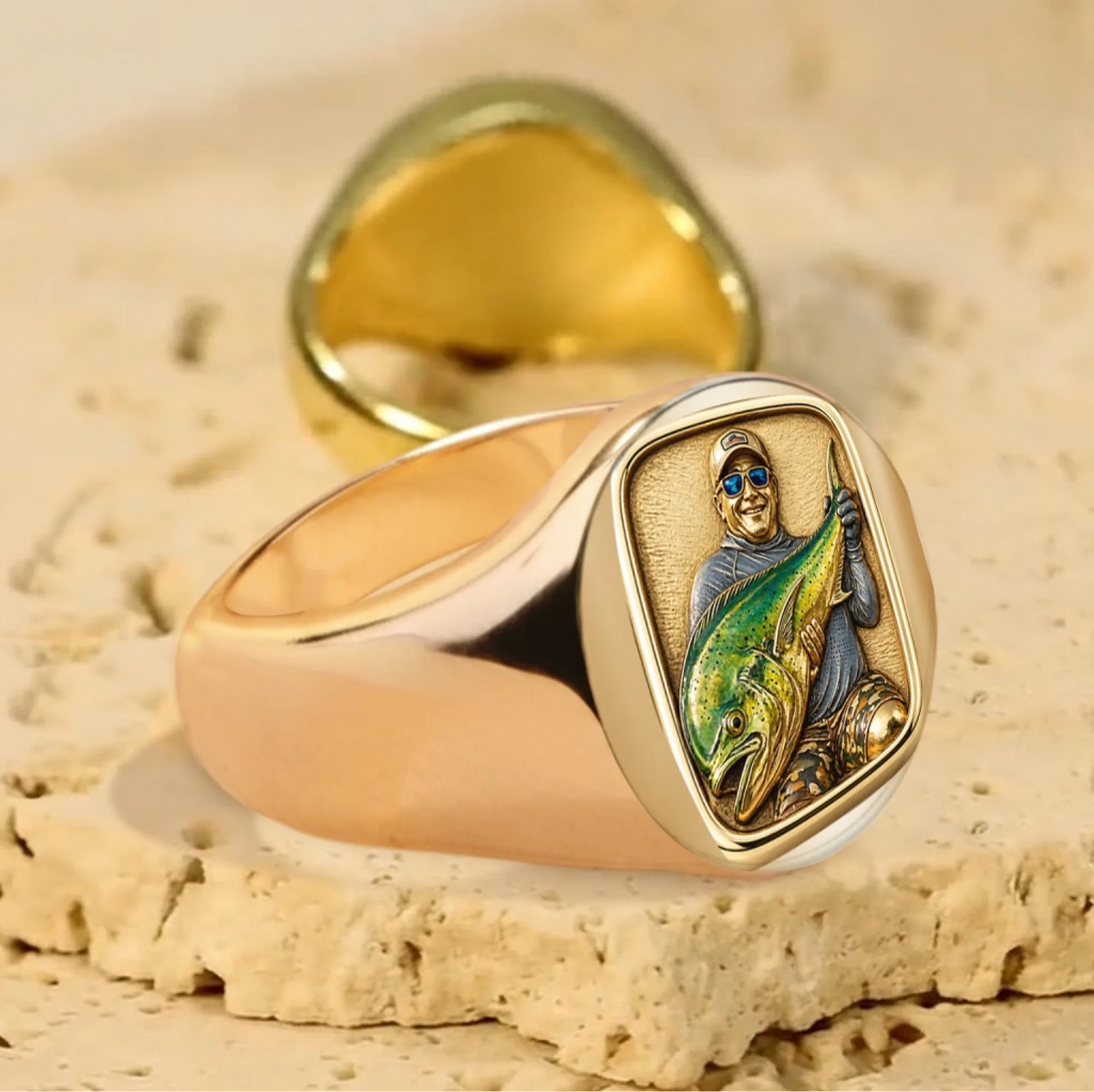 Gone Fishing - Personalized Fishing Signet Ring (6)