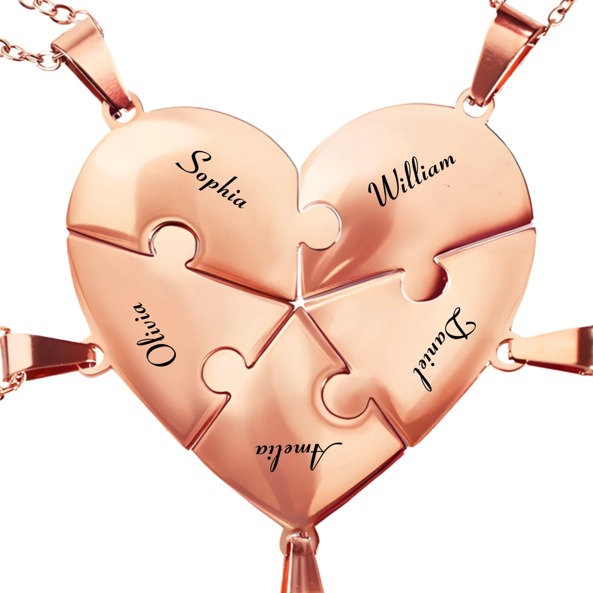 Pieces of Us™ – Personalized Family Puzzle Necklace (4)