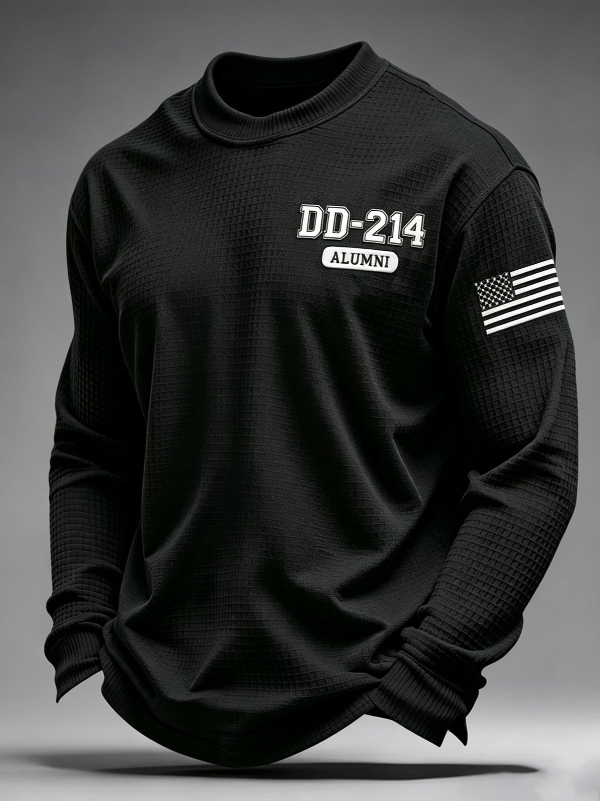 Men's U.S. Veterans Printed Waffle-Knit Top