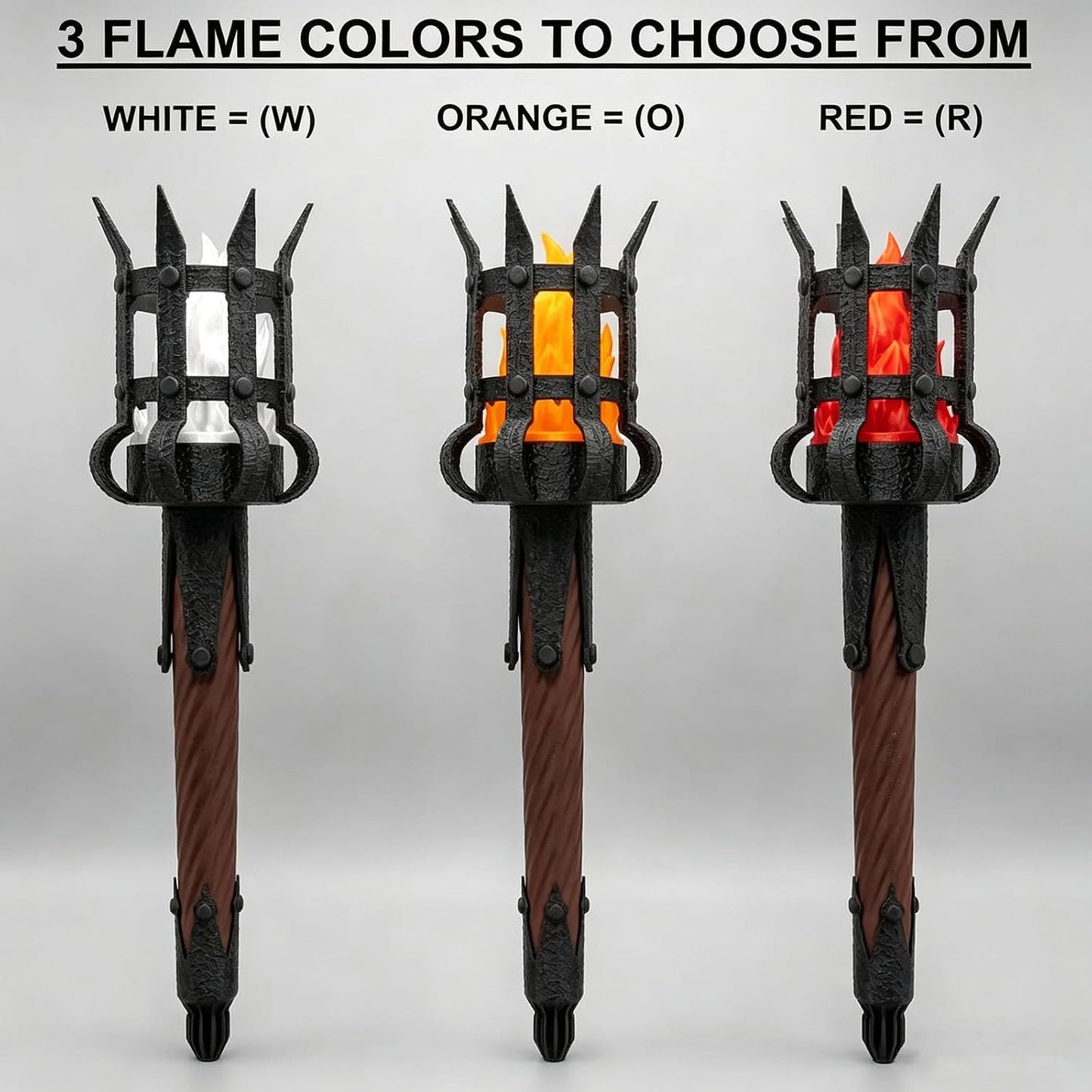 Medieval Flickering Flame Torch Wall Sconce – Gothic Castle-Inspired LED Wall Decor