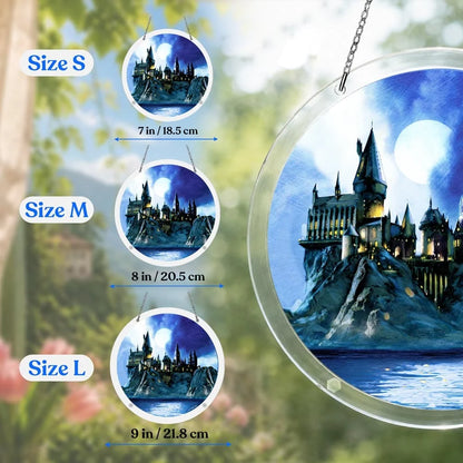 Acrylic Jigsaw Puzzle Suncatcher - Magical Hogwarts Castle