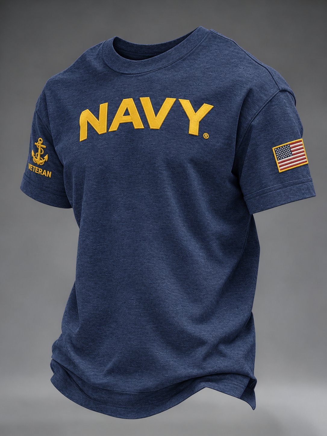 Men's U.S. Veterans  Print Casual T-shirt