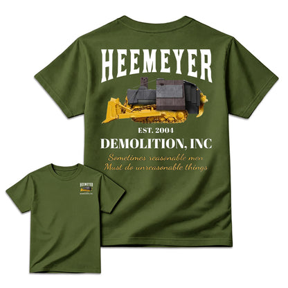 Heemeyer Demolition Inc Shirt - Army Green color display