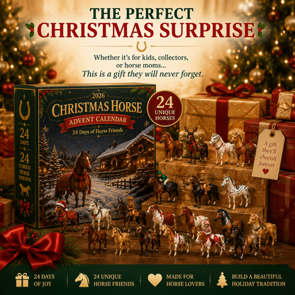 Christmas Horse Advent Calendar gift for kids, collectors, and horse lovers