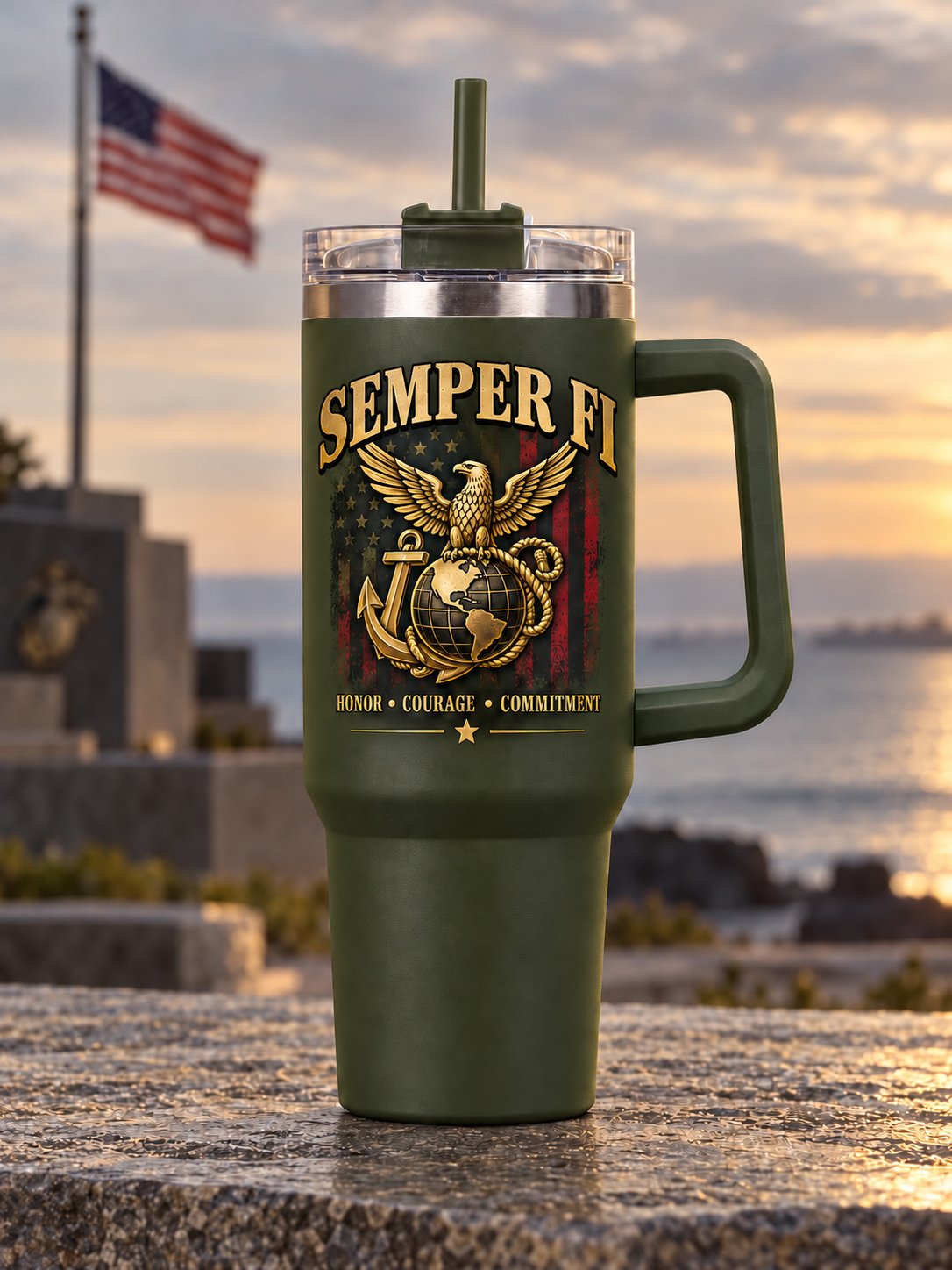 Unisex  Vintage Veteran Art Printed Mug